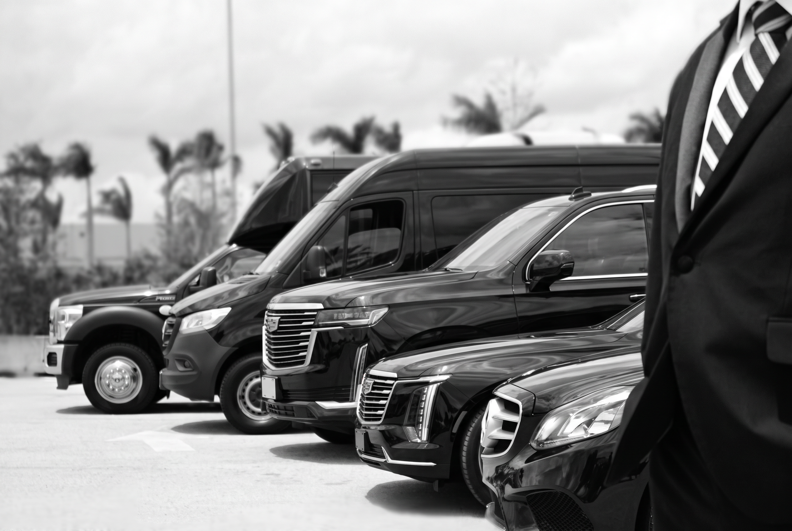 LAAC career chauffeurs with the nationwide black fleet lineup
