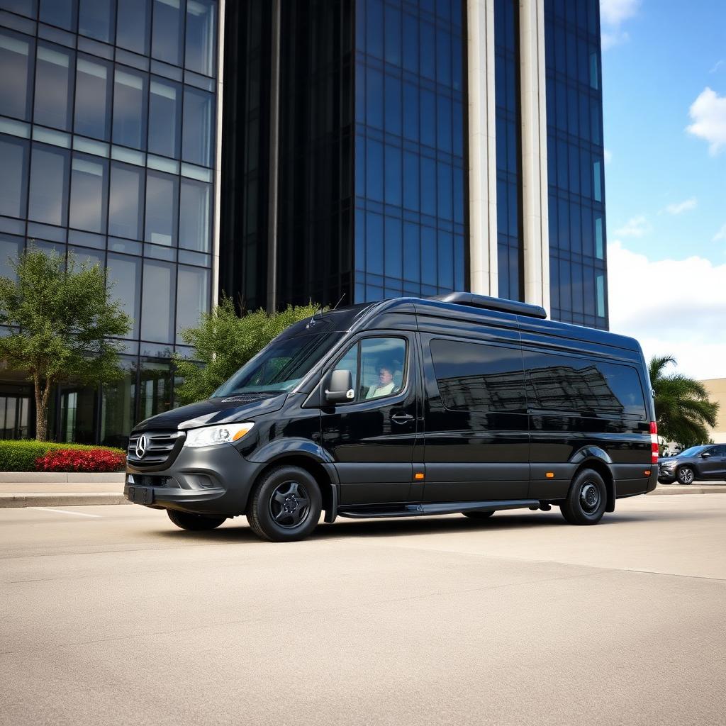 LAAC executive Sprinter for Houston roadshows, Offshore Technology Conference (OTC), and group transfers